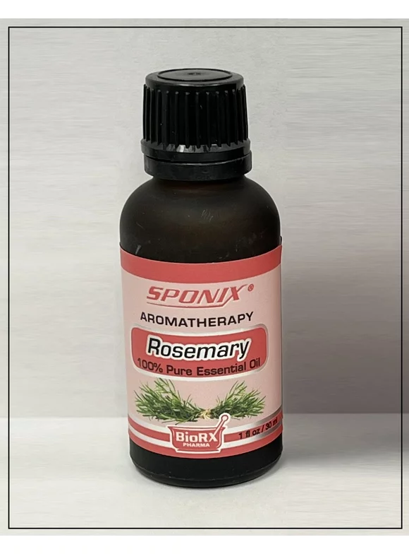 Rosemary Essential Oil Aromatherapy - Premium Grade - Made with 100% Pure Therapeutic Grade Essential Oils 30 mL / 1 Oz by Sponix Made in USA / Fast Shipping