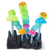 Aqua Culture Glow in the Dark Tube Mushrooms Aquarium Ornament