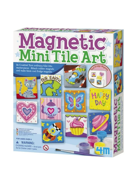 4M Magnetic Tile Art & Craft Kit (27 Pieces)