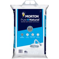 Morton Pure and Natural Water Softener Salt Crystals, 40 lb. Bag