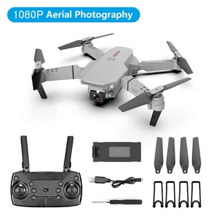 ALLCACA E88 RC Drone with 4K Daul Cameras, Foldable RC Quadcopter Gyro Quadcopter Optical Flow Positioning, Altitude Hold Headless Mode for Adults