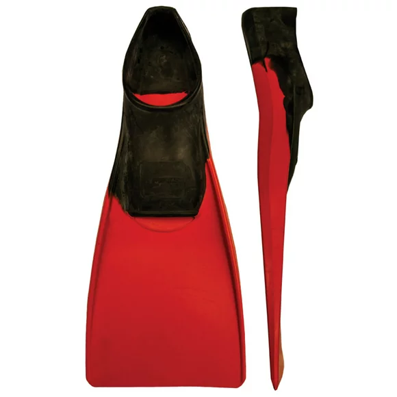 FINIS Long Floating Fins for Swimming and Snorkeling, Black/Red, XL (US Male 9-11 / US Female 10-12)
