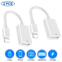 Apple Lightning to USB Camera Adapter USB 3.0 OTG Cable Adapter Compatible with iPhone/iPad,USB Female Supports Connect Card Reader,U Disk,Keyboard,Mouse,USB Flash Drive-Plug&Play