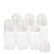 Everillo Feeding Vented+ BPA-Free Polypropylene Baby Bottles - 4oz, Clear, 6ct