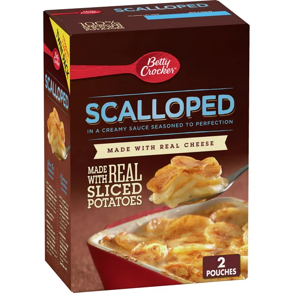 Betty Crocker Scalloped Potatoes, Made with Real Cheese, Twin Pack, 8.6 oz.