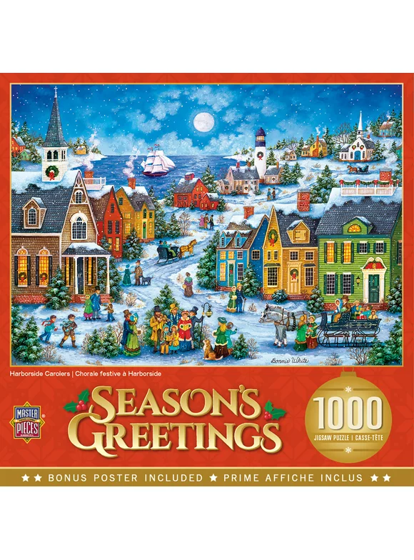 MasterPieces 1000 Piece Christmas Jigsaw Puzzle - Harbor Side Carolers