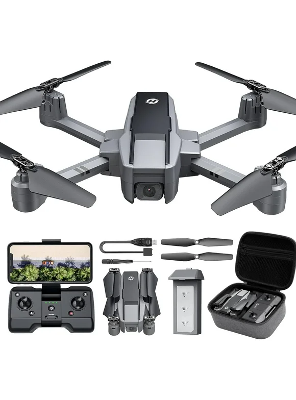 Holy Stone HS440D GPS Drone with Camera for Adults 4K, Foldable FPV Drone with 19Mins Flight Time, Auto Return, Follow Me, Waypoints, 5G Transmission, Under 249g Easy for Beginners