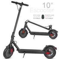 XPRIT 10" Electric Kick Scooter w/Two Speeds, Long Lasting Battery, Up to 15 Miles, Black