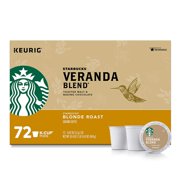 Starbucks Veranda Blend Ground Coffee, Blonde Roast (72 K-Cups)