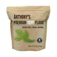 Anthony's Brown Teff Flour, 5 lb, Batch Tested Gluten Free