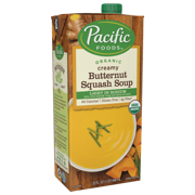 (2 pack) Pacific Foods Organic Vegan Light Sodium Soup Creamy Butternut Squash, 32 fl oz