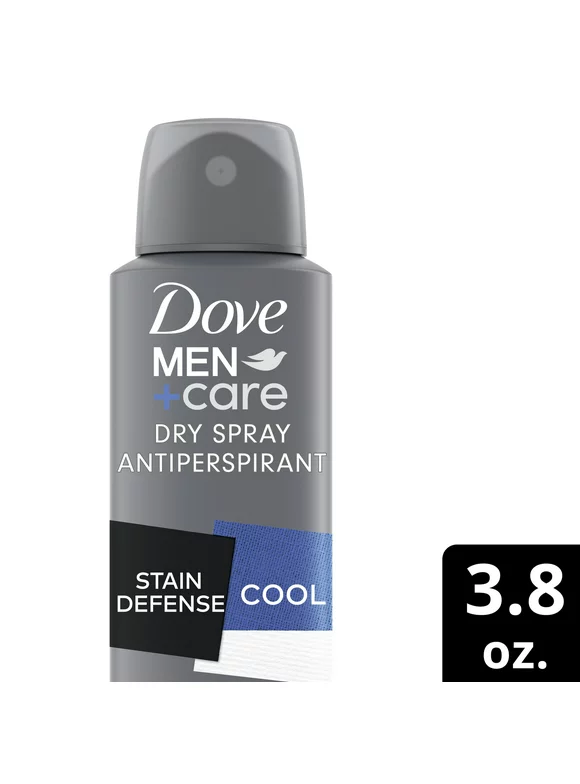 Dove Men+Care Stain Defense 72H Dry Spray Antiperspirant Deodorant, 3.8 oz