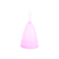 Walfront Medical Grade Soft Silicone Female Menstrual Cup for Women Feminine Hygiene Product Health Care Period (Purple, L)