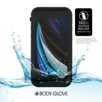 Body Glove Black Tidal Waterproof Phone Case for iPhone 7, iPhone 8, and iPhone SE 2020
