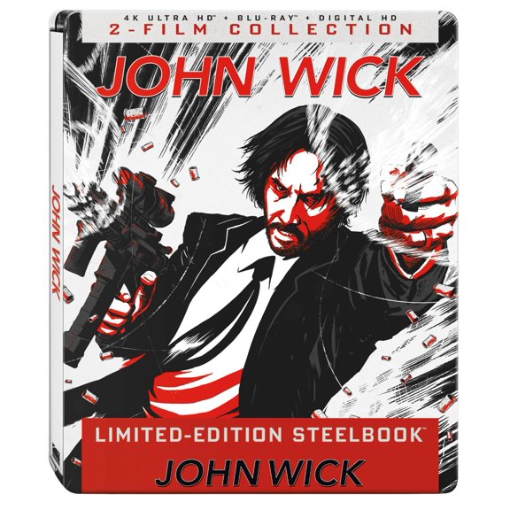 John Wick: 1 & 2 (Steelbook) (4K Ultra HD + Blu-ray + Digital Copy)
