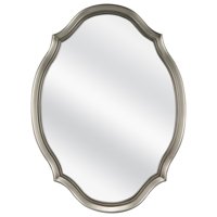 Mainstays 19x26 Pewter Shaped Oval Wall Mirror