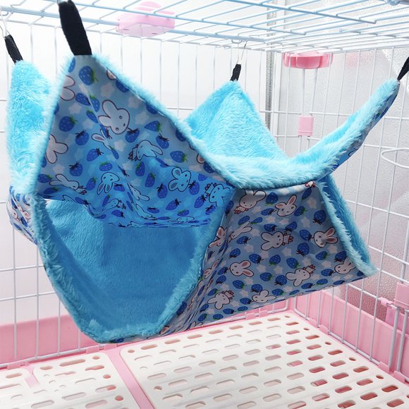 Pet Supplies Double Layer Small Animal Winter Warm Guinea Pig Hamster Hammock