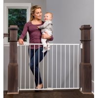 Regalo Extra Wide 2-in-1 Stairway and Hallway Safety Gate with Mounting Kit