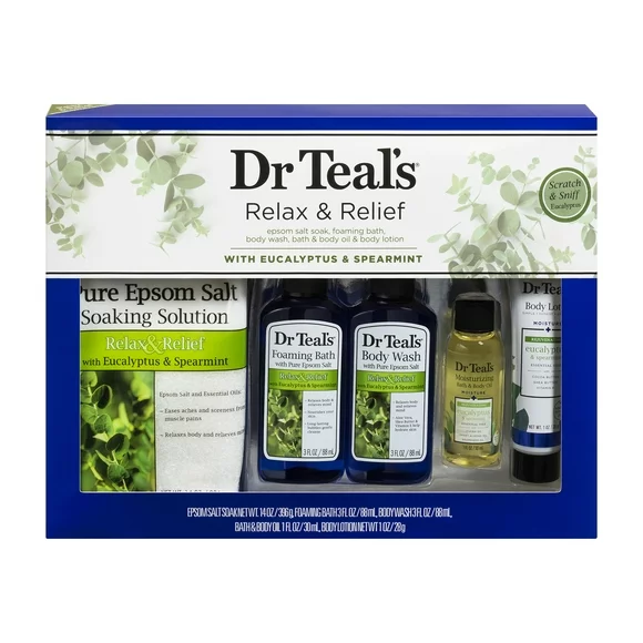 Dr Teal's Bath and Body Regimen Relax & Relief Gift Set: Eucalyptus & Spearmint