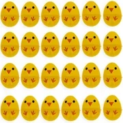 BestPysanky Set of 24 Chicks Fillable Plastic Easter Eggs 2.25 Inches