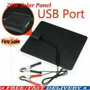 20W 12V Outdoor Car Boat Yacht Solar Panel Trickle Battery Charger Power Supply
