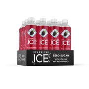 Sparkling Ice Naturally Flavored Sparkling Water, Black Raspberry 17 Fl Oz, (Pack of 12)