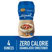 (4 Pack) Equal Spoonful, Granulated Zero Calorie Sweetener, Sugar Substitute, 4 Ounce Resealable Jar
