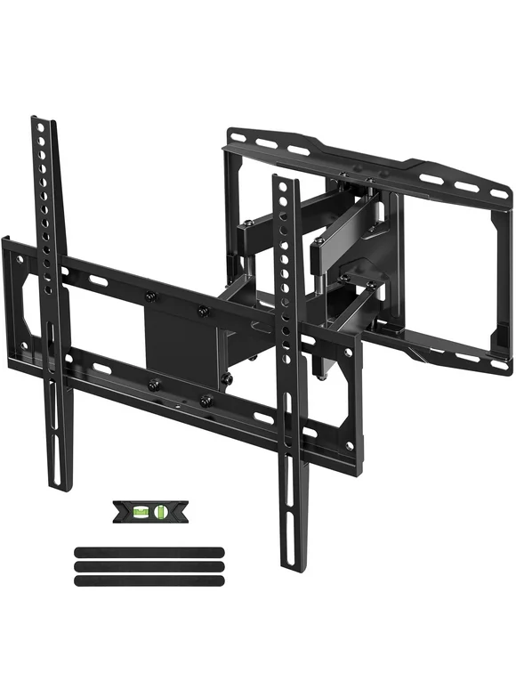 USX MOUNT Full Motion TV Wall Mount for 26-60 Inch TVs, Universal TV Mount with Swivels and Tilts Hold up to 100lbs, VESA 400x400mm, 16" Wood Studs