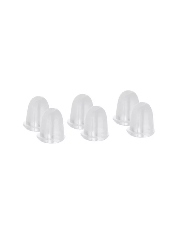 100pcs Rubber Earring Back Plug Cap Clear Soft Silicone Antiallergic Safety Stud Earrings Stopper Earplugs