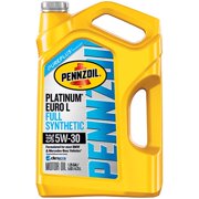 Pennzoil Platinum Euro L 5W-30 Full Synthetic Motor Oil, 5 Quart