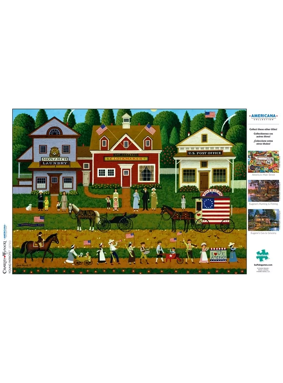 Buffalo Games Charles Wysocki Americana Collection - Young Patriots - 500 Pieces Jigsaw Puzzle