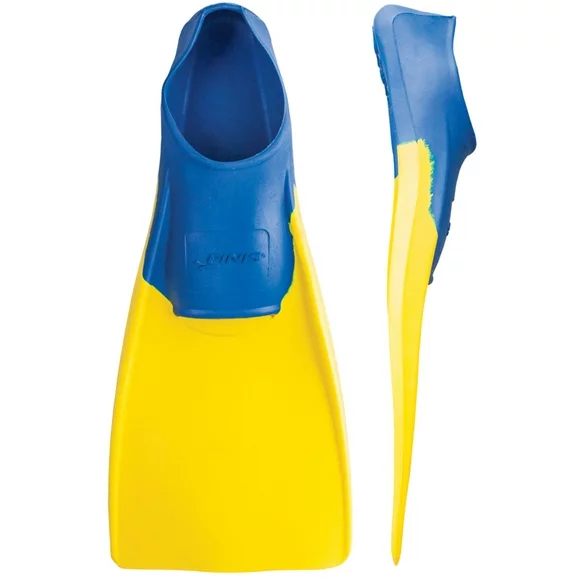 FINIS Long Floating Fins for Swimming and Snorkeling, Blue/Yellow, XS (US Male 1-3 / US Female 2-4)
