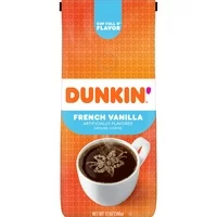 Dunkin' French Vanilla Flavored Coffee, 12 Ounces
