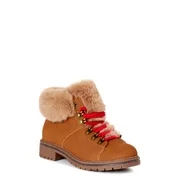 Women's Time and Tru Faux Fur Hiker Boot