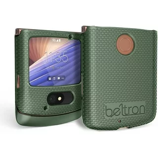 BELTRON Case for Motorola RAZR 5G Flip AT&T/T-Mobile, Snap-On Protective Hard Shell Cover for RAZR 5G Flip Phone 2020 XT2071 Green