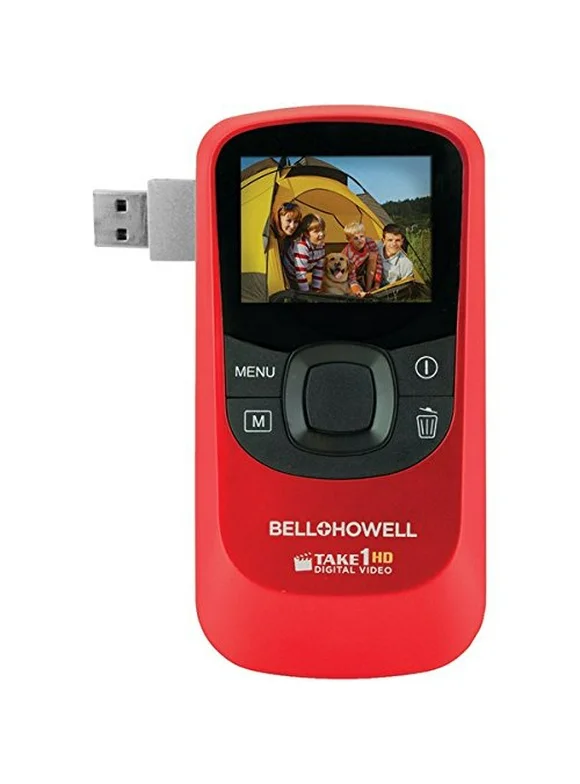 Bell+Howell Red T10hd 720p HD Take1HD Digital Video Camcorder with Flip-Out USB