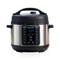 Crock-Pot 4 Qt 8-in-1 Multi-Use Express Crock Programmable Slow Cooker, Pressure Cooker, Saute, and Steamer in Silver