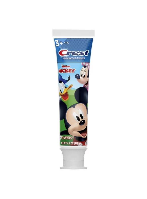 Crest Kid's Cavity Protection Toothpaste Featuring Disney Junior Mickey Mouse, Strawberry, 4.2 oz, Ages 3+