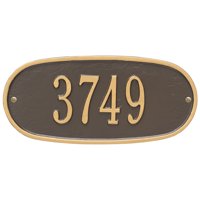 Personalized Whitehall Products Oval 1-Line Standard Wall Plaque in Bronze/Gold