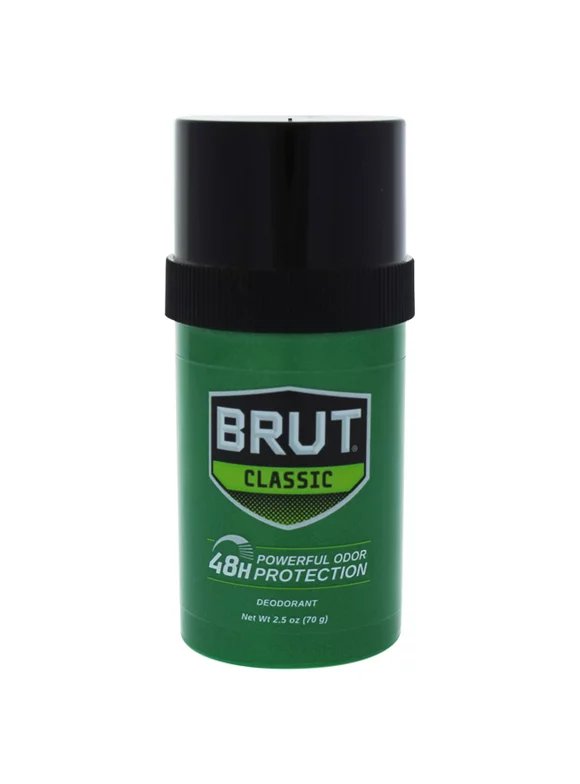 Brut Men's Deodorant Stick Original Classic Fragrance, Round Solid, 2.7 ounce