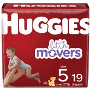 Huggies Little Movers Baby Diapers (Choose Size & Count)