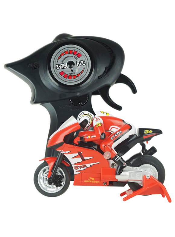 Bluelans Mini RC Motorcycle High Speed Radio Controlled 2.4GHz Motorbike Children Toy