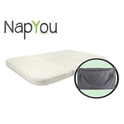 NapYou Pack n Play Mattress, Convenient Fold with Bonus Easy Handle Carry Bag