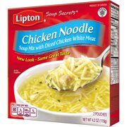 (8 Pack) Lipton Soup Secrets Instant Soup Mix Chicken Noodle 4.2 oz
