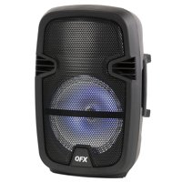 QFX 8-in Portable Party Bluetooth PA Loudspeaker with Microphone & Remote