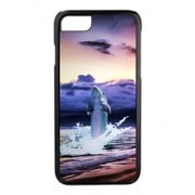 Watercolor Dolphin Splash Design Black Rubber Case for the Apple iPhone 6 / iPhone 6s - iPhone 6 Accessories - iPhone 6s Accessories