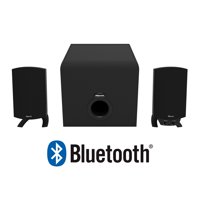 Klipsch ProMedia 2.1 Bluetooth Computer Speakers with Subwoofer - 100 Watt Total - Desktop Speaker system with Bluetooth Wireless Technology - Black finish