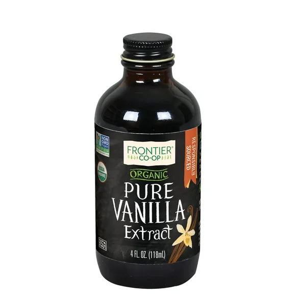 Frontier Co-op Certified Organic Vanilla Extract, 4 fl oz Bottle