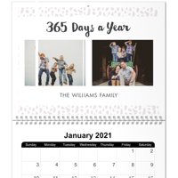 Customizable 8x11 Photo Calendar, 12 Month