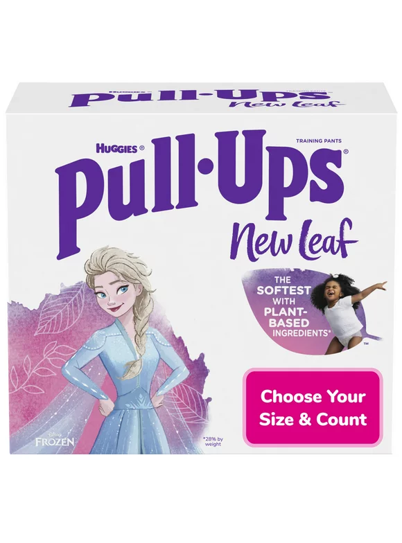 Pull-Ups New Leaf Girls' Disney Frozen Potty Training Pants, 4T-5T (38-50 lbs), 46 Ct (Select for More Options)